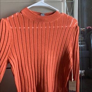 Mesh orange long sleeve